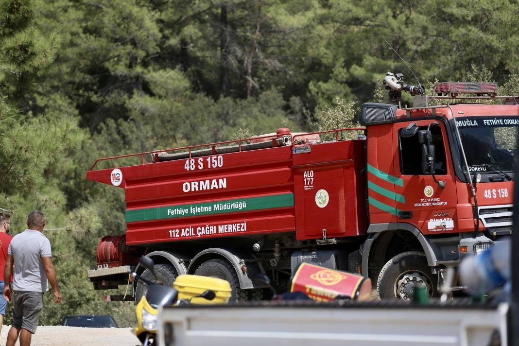 Fethiye'deki orman yangını söndürüldü - Resim: 2